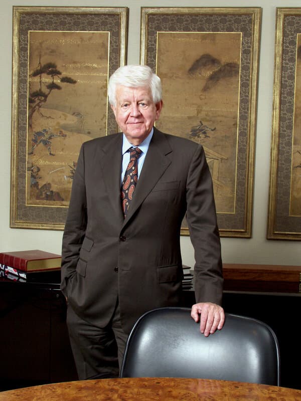 Portrait of Bruce Crawford in a tuxedo at the Metropolitan Opera.
