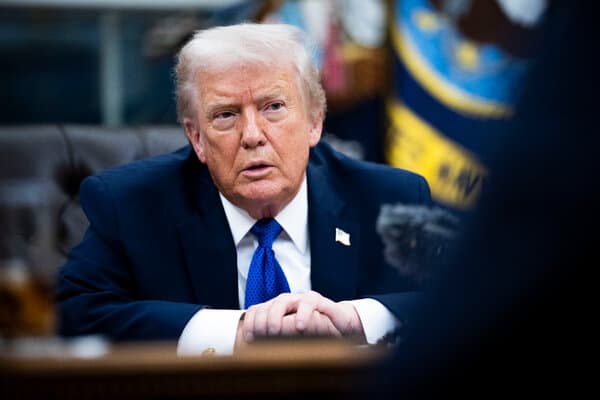 Chart showing US hiring slowdown in Trump's second term