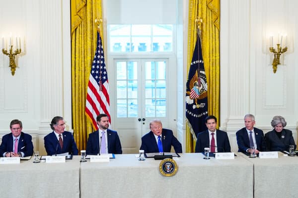 A view of an oil rig in Venezuela representing US energy interests